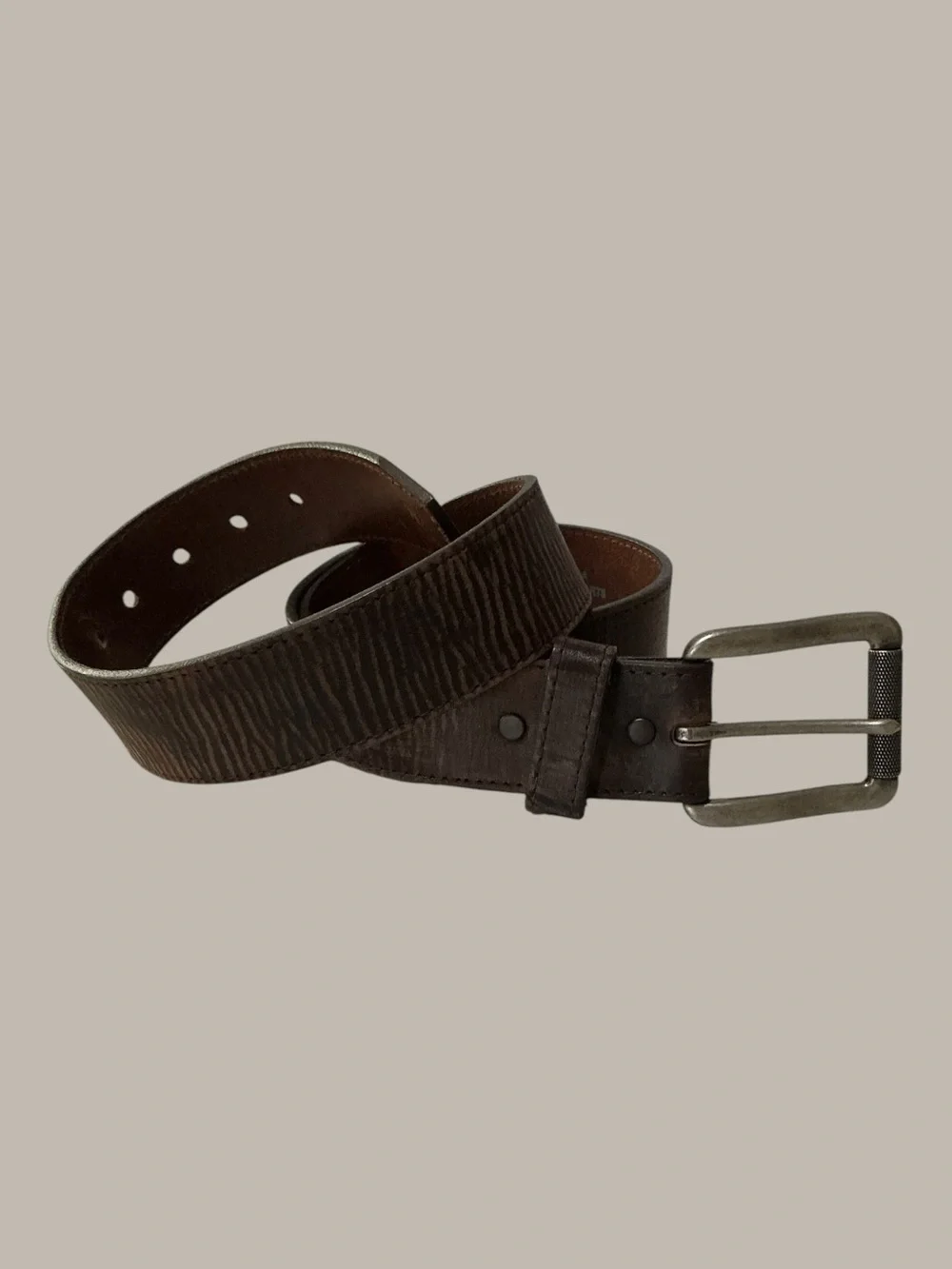 Justin C11745 Brown Top Grain Leather Western Belt Size 40